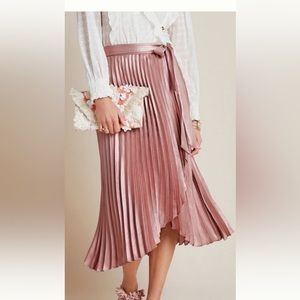 Anthropologie Maeve Paulina pleated midi skirt